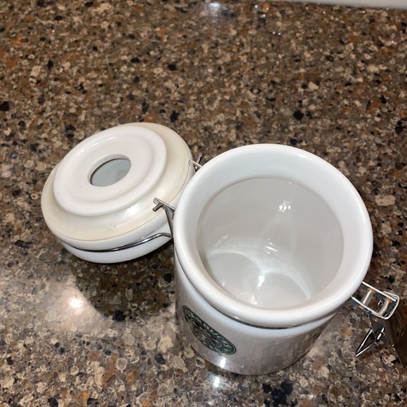 Starbucks 2007 Split Mermaid Tail Original Logo Mini Canister Container - Picture 10 of 13